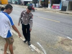 Lakalantas Motor VS Truk di Jalan 5 Oktober, Pengendara Motor Meninggal di Tempat