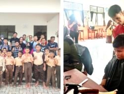 Disnakertrans Tanbu Gelar Pelatihan Barbershop,Praktik Peserta Sasar Pelajar SD