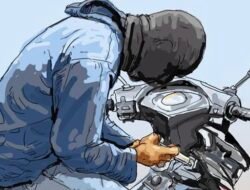 Terekam CCTV,3 Pelaku Curanmor di Tanbu Diringkus Polisi