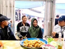 Andi Rudi Latif Disambut Antusias Pedagang Saat Mampir Ngopi di Pasar Manunggal