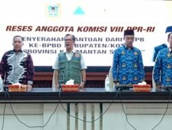Reses Anggota DPR RI Komisi VIII H.Sudian Noor Serahkan Bantuan Kebencanaan BPBD di Kalsel