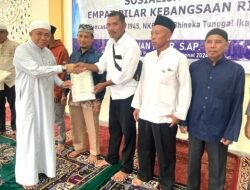 Anggota DPR RI,H Sudian Noor Serahkan Sertifikat Juru Sembelih Halal di Tanah Bumbu