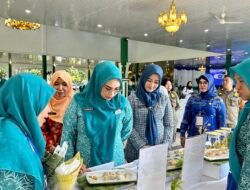 Ketua TP PKK Tanbu,Andi Irmayani Tinjau Stand Lomba Masak