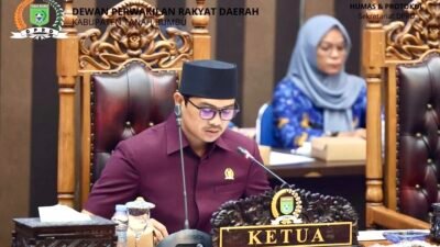 Ketua DPRD Tanah Bumbu  Andrean Atma Maulani Pimpin Rapat Paripurna Lpj APBD 2024