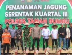Kapolres Tanah Bumbu Pimpin  Penanaman Jagung Serentak Dukung Swasembada Pangan Nasional
