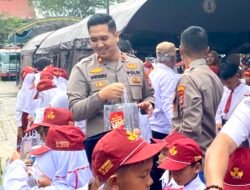 Warga Angsana Nikmati Kopi Manis Polres Tanah Bumbu