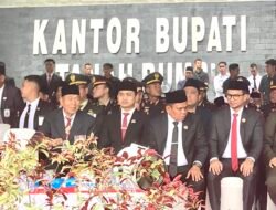 Ketua DPRD Tanah Bumbu Andrean Atma Maulani Bacakan Teks Proklamasi HUT ke-80 RI