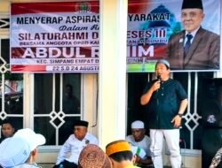 Reses di Simpang Empat,Abd Rahim Singgung Pemerataan Pembangunan Infrastruktur