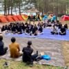 Kemah Jurnalistik PWI Tanah Bumbu Dibuka, Indonesia Raya 3 Stanza Bergema!