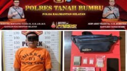 Polsek Satui Gagalkan Transaksi Narkoba jenis Sabu di Rumah Kontrakan