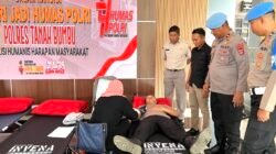 Polres Tanbu Gelar Donor Darah Hari Jadi Humas Ke 74 tahun 2025