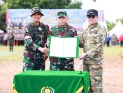 Sinergi TNI dan Pemkab Tanah Bumbu Perkuat Pembangunan Desa Program TMMD ke-126