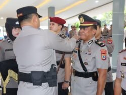 Kapolres Tanah Bumbu Pimpin Upacara Serah Terima Jabatan Pejabat Utama dan Kapolsek