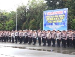 Polres Tanah Bumbu Apel gelar pasukan Operasi Kepolisian Wilayah “Keselamatan Intan 2026”