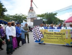 Semarak Karnaval Mallibu Kampong Awali Rangkaian Pesona Budaya Mappanre Ri Tasi’e