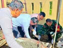 Hari Bhayangkara ke-80 Polres Tanah Bumbu Ground Breaking Pembangunan Sumur Bor Untuk Masyarakat