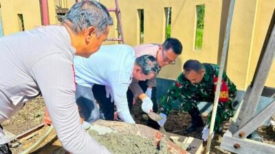 Hari Bhayangkara ke-80 Polres Tanah Bumbu Ground Breaking Pembangunan Sumur Bor Untuk Masyarakat