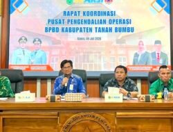Hadapi Musim Kemarau, BPBD Tanah Bumbu Gelar Rapat Pusdalops-PB