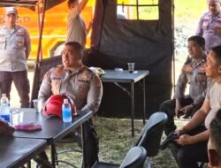 Kapolres Tanah Bumbu Cek Pos Karhutla Sarigadung Pastikan Personil dan Peralatan Siaga