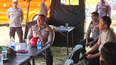 Kapolres Tanah Bumbu Cek Pos Karhutla Sarigadung Pastikan Personil dan Peralatan Siaga